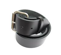 Dangerous Threads Mens Heavy Duty Black Leather Belt 1 3/4" Wide, Black, 40