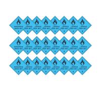Dangerous When Wet 4 Hazard Diamond Multi Pack 100mm x 100mm Strong Adhesive Vinyl Stickers for Safety (24)
