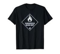 Dangerous When Wet Tee T-Shirt, Men, Black, Small