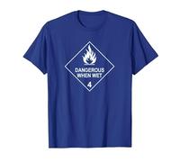 Dangerous When Wet Tee T-Shirt, Men, Royal Blue, 3X-Large