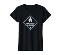 Dangerous When Wet Tee T-Shirt, Women, Black, Medium