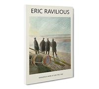 Dangerous Work By Eric Ravilious Canvas Print | Gallery Wrapped 30mm Frame Wall Art | 30x20 inches | Ready to Hang | Classic Picture | Living Room Bedroom Lounge Office