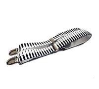 DangerousFX Men's Braces white Black & White Piano One size