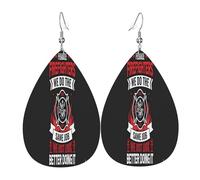 Dangle Earrings Female Firefighters We Do The Same Job Just Look Better Colorful Teardrop Faux Leather Earrings Luxurious Holiday Earring For Accessories Daily Wear Women