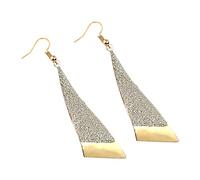 Dangle Earrings for Women A Pair Of Fashion Earrings Long Triangle Frosted Thin Face Fairy Jewelry Fashion Go With Everything Silver Stud for Women