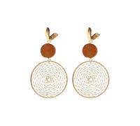 Dangle Earrings For Women Girls -Personalized Hollow Round Pendant Long Earrings S Dangly Earring Statement Drop Earrings, Hoop Earring Exaggerated Birthday Holiday