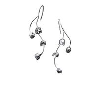 Dangle Earrings For Women Girls -Simple Lily Of The Valley Pendant Long Earrings S Dangly Earring Statement Drop Earrings, Hoop Earring Exaggerated Birthday Holiday