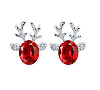 Dangle Earrings Large Flower Stud Earrings Chunky Floral For Women Double Hoop For Piercing Catbird Jewelry (D, 1. 5X2cm)