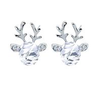 Dangle Earrings Large Flower Stud Earrings Chunky Floral For Women Double Hoop For Piercing Catbird Jewelry (C, One Size)