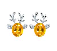Dangle Earrings Large Flower Stud Earrings Chunky Floral For Women Double Hoop For Piercing Catbird Jewelry (B, One Size)