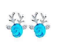 Dangle Earrings Large Flower Stud Earrings Chunky Floral For Women Double Hoop For Piercing Catbird Jewelry (A, One Size)