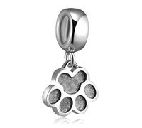 Dangle Pendant Charm-925 Sterling Silver Italian Horn, Puerto Rico Flag, Survivor Cancer Ribbon, Halloween Witch, Dog Pawprint, Shoot for the Moon, Triangle Smile Beads, fits European Charms Bracelet, Gifts for Women/Friends/Children
