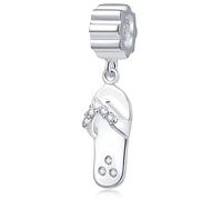 Dangle Pendant Charm-925 Sterling Silver Italian Horn, Puerto Rico Flag, Survivor Cancer Ribbon, Halloween Witch, Dog Pawprint, Shoot for the Moon, Triangle Smile Beads, fits European Charms Bracelet, Gifts for Women/Friends/Children