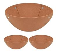 Dangling Basket Liners - Round Fabric Inserts, Reusable Garden Felt, Set of 3 | Durable Felt Planter Liners Keep Baskets Dry, Replacement Insert Prevents Bird Nesting in Outdoor Flower Baskets