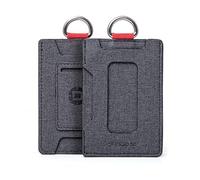 Dango S1 Stealth Wallet - Jet Black - Durable DTEX Material, Water Resistant, RFID Blocking, Made in USA, Black DTEX, M, Minimalist