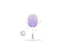 DANGZW Electric Fly Swatter, 3000V USB Rechargeable Fly Killer Bug Zapper Racket with Charging Base, Home and Outdoor Mosquito Killer with LED Light