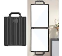 DANHMAO Backstage Hanging Mirror 10 * 29.1inch Foldable Mirror Large Folding Mirror with Handle for Dance Bag Dancers and Artists