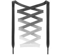 DANHUA Colorful Flat Shoe Laces: 2 Pair Rainbow Printed Shoelaces for Sneakers, 27 Gradient Dark Grey, 47Inch (120CM)