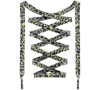 DANHUA Colorful Flat Shoe Laces: 2 Pair Rainbow Printed Shoelaces for Sneakers, 30 Brown Leopard, 47Inch (120CM)