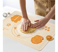 DANIA & DEAN Silicone Baking Mat - Upgrade 26x16 Inch Extra Thick Pastry Mat with Measurements, Non-Slip and Reusable, Kneading Dough Mat for Kitchen Counter, Bread, Cookies, Pizza, Fondant, Pasta