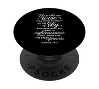 Daniel 12 3 Those Who Are Wise Will Shine Bible Verse Prayer PopSockets Adhesive PopGrip