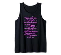 Daniel 12:3 Those Who are Wise Will Shine Bible Verse Prayer Tank Top