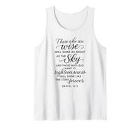 Daniel 12 3 Those Who are Wise Will Shine Bible Verse Prayer Tank Top