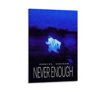 Daniel Caesar Poster Never Enough Poster Canvas Wall Art Decorative Home Decor Painting for Living Room Bedroom 08x12inch(20x30cm) Frame-style-10