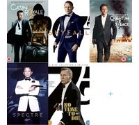 DANIEL CRAIG JAMES BOND 007 ALL 5 MOVIE FILM COLLECTION BLU RAY NO TIME TO DIE