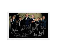 Daniel Craig Timothy Dalton Film Cast Signed (2) Poster Decorative Painting Canvas Wall Art Living Room Poster Bedroom Painting, Wall Art Picture Print Modern Family Room Decor 20 x 30 Inches (50 x 75
