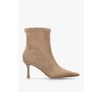 DANIEL Elenora Beige Suede Shaped Heel Sock Boots Size: 37, Colour: Be