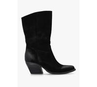 DANIEL Genesis Black Leather Western Calf Boots Size: 37, Colour: Blac