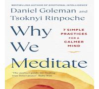 Daniel Goleman Why We Meditate : 7 Simple Practices for a Calmer Mind Hardback Book Daniel Goleman Multicolor