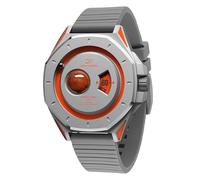 Daniel Gorman Men's Watch Quartz Gravity Series 2077 - Silicone Strap, Waterproof Orbital Luminous Futuristic Space-Themed Wristwatch, Mars