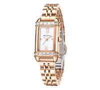 Daniel Hechter Paris Louvre Collection DHW2006 Women's Watch with Square Dial and Roman Indexes, Stainless Steel Bracelet, Multicolored, Classic