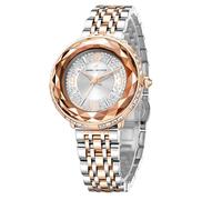 Daniel Hechter Paris Palais-Royal Collection Women's Quartz Watch with Diamond Dial Analogue Display and Stainless Steel Bracelet DHW2003, multi-coloured, Classic