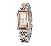 Daniel Hechter Paris Solferino Collection Stylish Women's Analogue Watch with Rectangular Dial Roman Accents and Stainless Steel Bracelet, multicoloured, Classic Luxury
