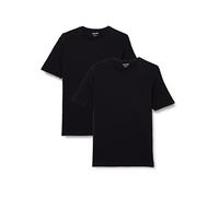 Daniel Hechter - Regular Fit - Double Pack Men's Short-Sleeved T-Shirt Crew Neck/Crew Neck (100903 76010), Black (990), L