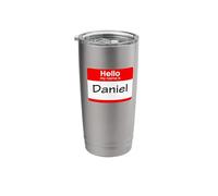 Daniel, Hello My Name is Name Tag, Badge Stainless Steel Insulated Tumbler