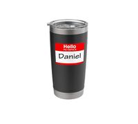 Daniel, Hello My Name is Name Tag, Badge Stainless Steel Insulated Tumbler
