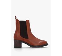 DANIEL Ichels Tan Leather Block Heel Chelsea Boots Size: 39, Colour: T