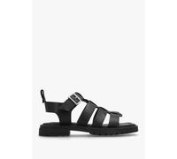 DANIEL Ifish Black Leather Gladiator Sandals Size: 38, Colour: Black L