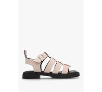 DANIEL Ifish Cream Leather Gladiator Sandals Size: 39, Colour: Camel L