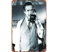 Daniel J. Travanti - Hill Street Blues Plaque Poster Metal Tin Sign 8" x 12" Vintage Retro Wall Decor