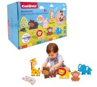 Daniel James Animal Jigsaw Puzzle - Set of 6 Soft Foam Animal Puzzles for Kids & Toddlers - Early Learning Jigsaw Puzzle for Boys & Girls - Educational Puzzle Toy with Chunky Pieces - 18+ Months
