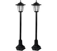 Daniel James LED Solar Lamp Post Lights - 83cm Solar Powered Outdoor LED Lantern for Patio, Pathway, Walkway & Garden - Waterproof, Eco-Friendly & Easy to Install - 83cm, Black