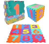 Daniel James Number Foam Mats - 9-Piece Interlocking Puzzle Mat with Pop-Out Numbers 1-9 for Baby, Toddlers & Kids - Soft EVA Foam Play Mat for Home, Nursery & Play Room - 91.5cm x 91.5cm