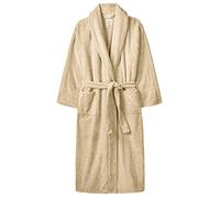 Daniel James Products Luxury Mens Ladies Terry Toweling Bathrobe Unisex 100% Soft Cotton Dressing Gown (Oatmeal), One Size