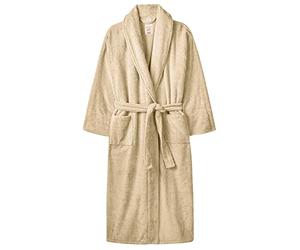 Daniel James Products Luxury Mens Ladies Terry Toweling Bathrobe Unisex 100% Soft Cotton Dressing Gown (Oatmeal), One Size