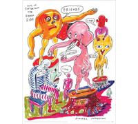 Daniel Johnston Entertain Print (40cm x 30cm) (Multicoloured)